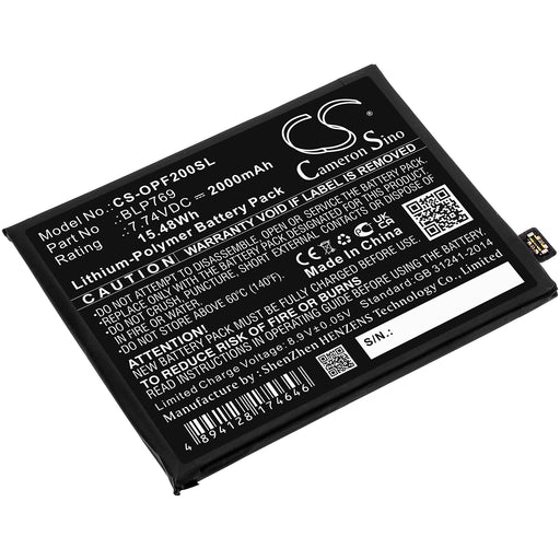 OPPO FZ-G1A FZ-G1B FZ-G1C FZ-G1F FZ-G1J FZ-G1K FZ-G1L FZ-G1M FZ-G1N iCON CS35 10 Toughpad FZ-G1 Mobile Phone Replacement Battery
