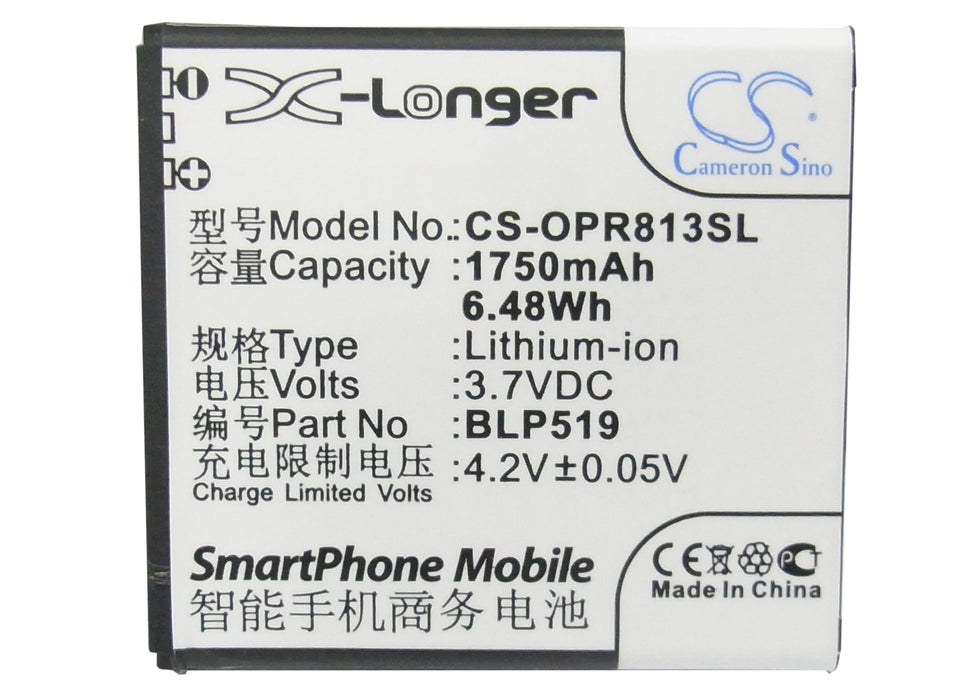Oppo 701T R813T R817 R817T R823 U701 U701T Ulike Mobile Phone Replacement Battery-5