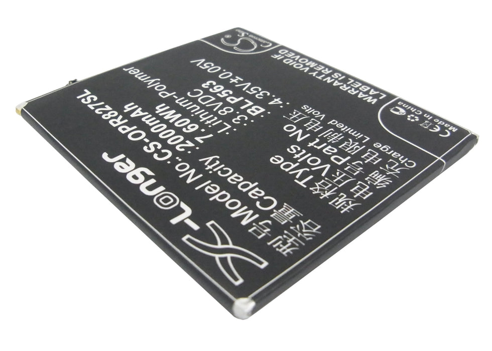 Oppo R827 R827T R850 Mobile Phone Replacement Battery-2
