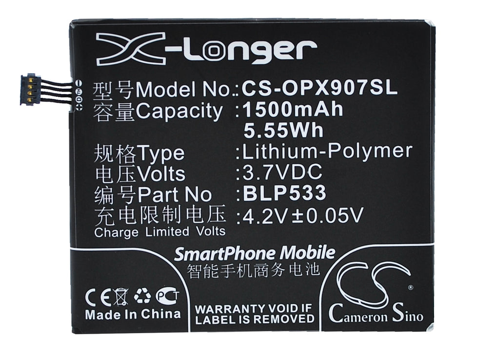 Oppo Finder X907 Mobile Phone Replacement Battery-5
