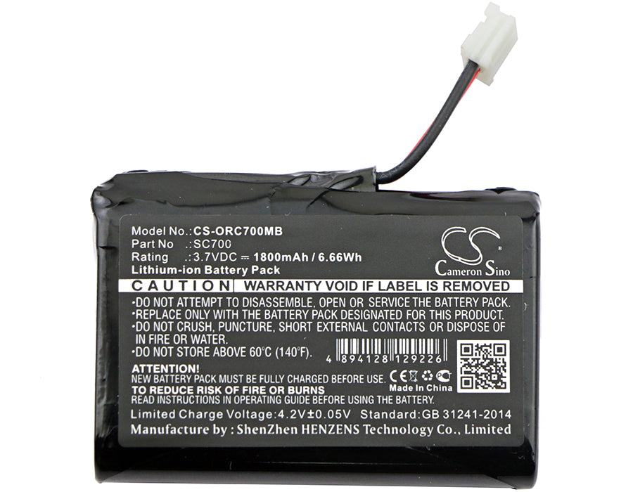 Oricom SC700 Secure 700 1800mAh Baby Monitor Replacement Battery-3