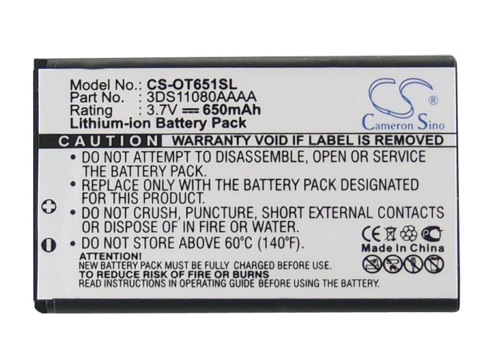 Alcatel Lollipops One Touch 158 One Touch 159 One Touch 160 One Touch 252 One Touch 256 One Touch 259 One Touch 260 O Mobile Phone Replacement Battery-5