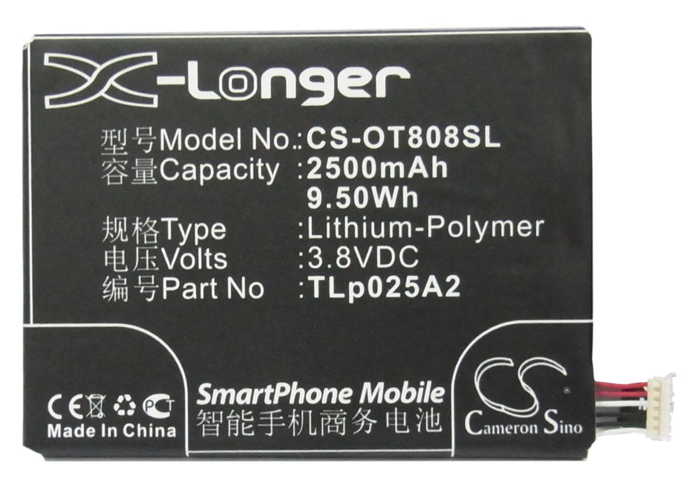 TCL J920 J926T J928 J929L S830U S860 S960 S960T Y710 Y900 Mobile Phone Replacement Battery-5
