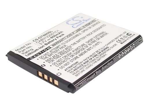 T-Mobile 875 One Touch 875 One Touch 875T Sparq 2  Replacement Battery-main