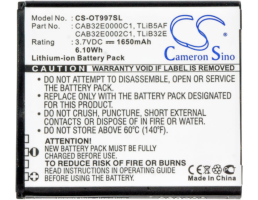 Alcatel Linkzone 41 Linkzone 5271 LinkZone MW40 LinkZone MW40CJ LinkZone MW40V LinkZone MW40VD LinkZone MW41NF MW4 1650mAh Hotspot Replacement Battery-5