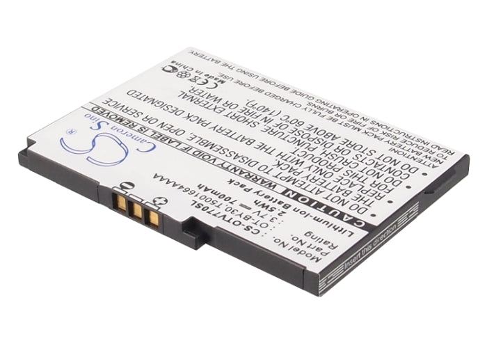 Alcatel One Touch V770 One Touch V770A OT-V770 OT- Replacement Battery-main
