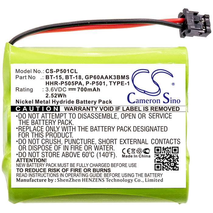 Casio CP-1218 700mAh Cordless Phone Replacement Battery-3