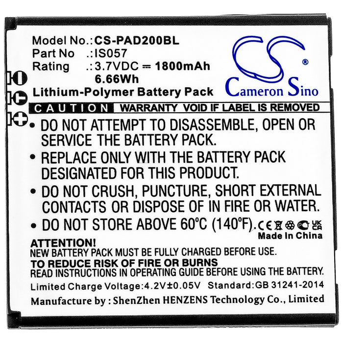 Pax D200 D200T IS275 Payment Terminal Replacement Battery-3