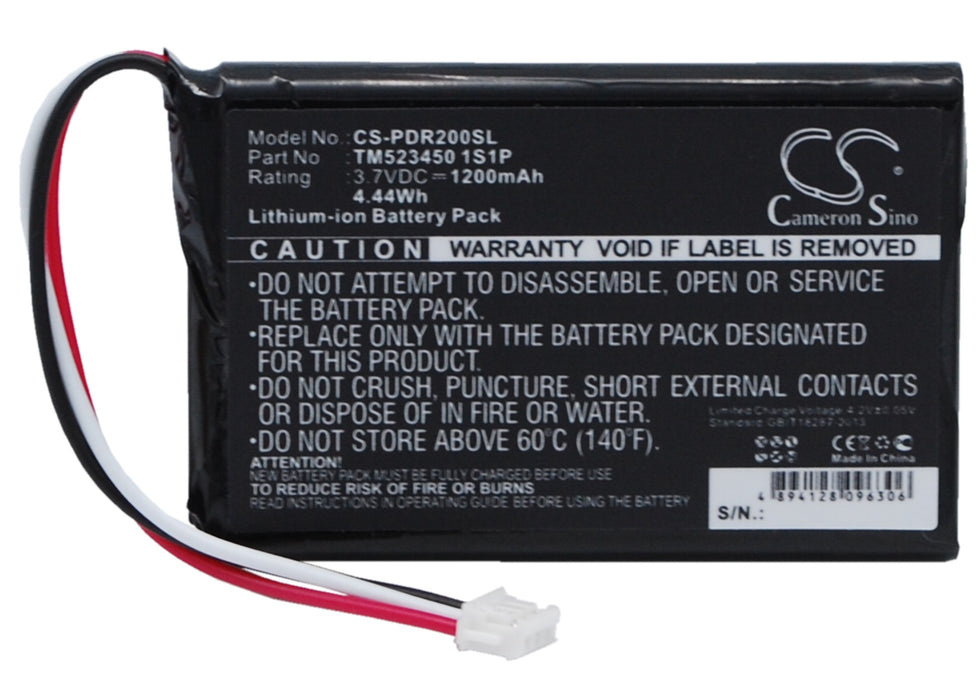 Pharos Drive GPS 200 PDR200 Replacement Battery-main