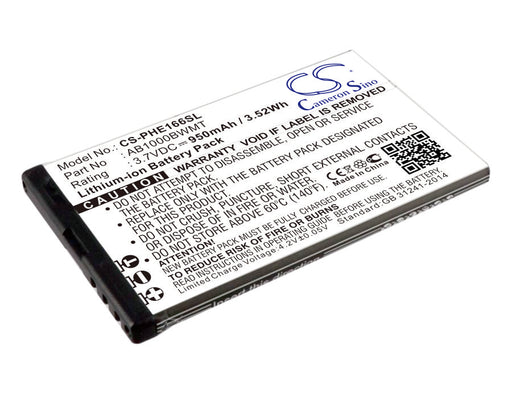 Philips CTE166 E166 E220 Xenium E166 Xenium E220 Replacement Battery-main