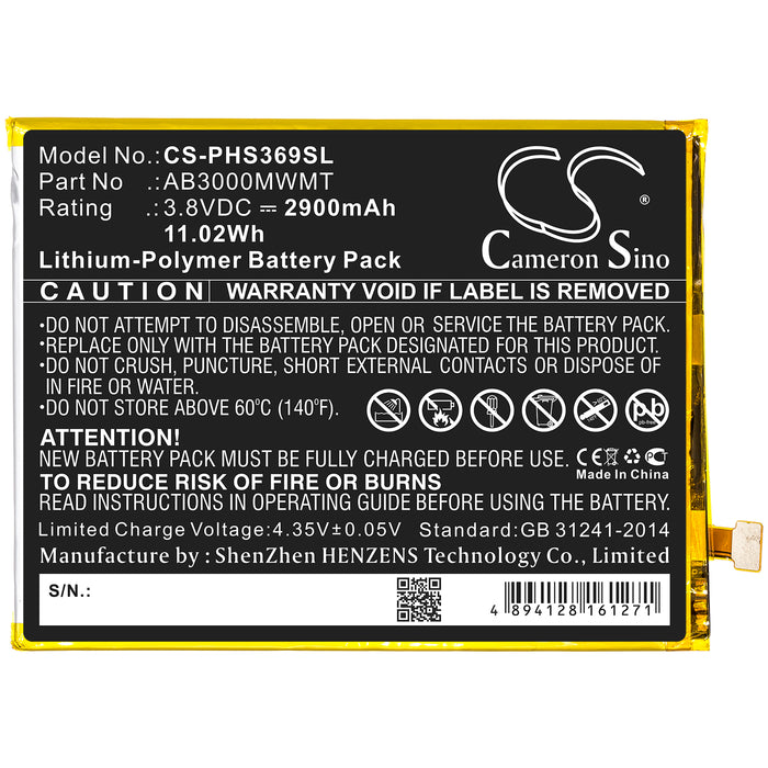 Philips Xenium S369 Mobile Phone Replacement Battery-3