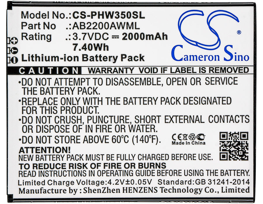Philips W3500 W3509 Xenium W3500 Xenium W3509 Mobile Phone Replacement Battery-5