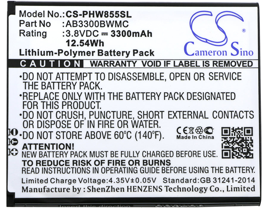 Philips W8555 W8560 Xenium W8555 Xenium W8560 Mobile Phone Replacement Battery-3