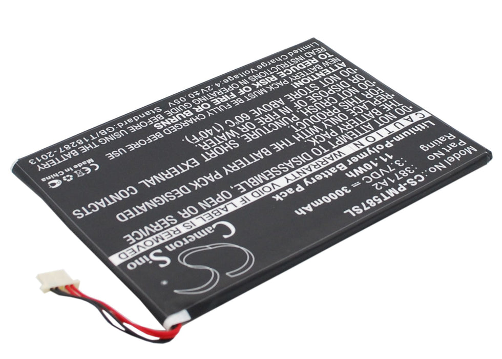 Prestigio Multipad 7.0 Ultra Duo PMT5877C Tablet Replacement Battery-2