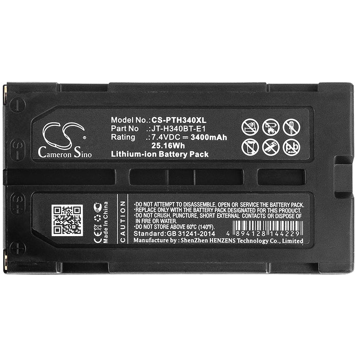 Panasonic JT-H340BT-10 JT-H340PR JT-H340PR1 3400mAh Printer Replacement Battery-3