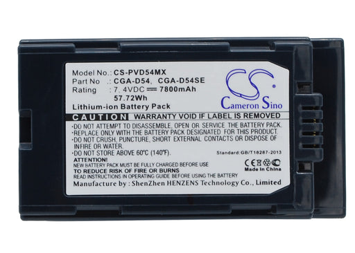 Panasonic AG-DVC180A AG-DVC30 AG-DVC30E AG 7800mAh Replacement Battery-main