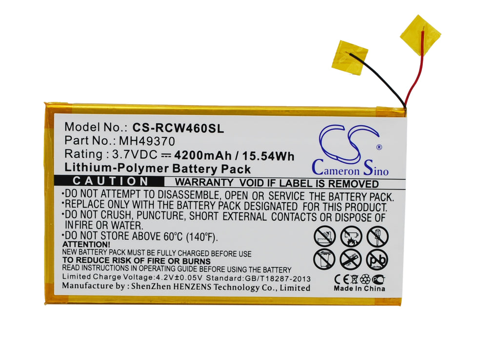 RCA 10in RCT6203W46 RCT6203W46 10in Replacement Battery-main
