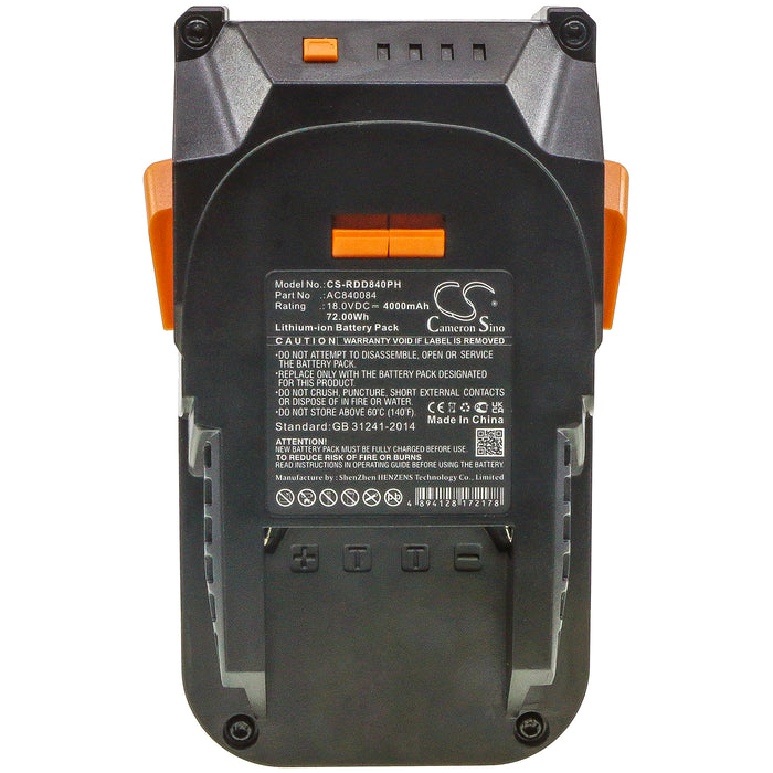 Ridgid 130383001 130383025 130383028 R840084 Replacement Battery-5