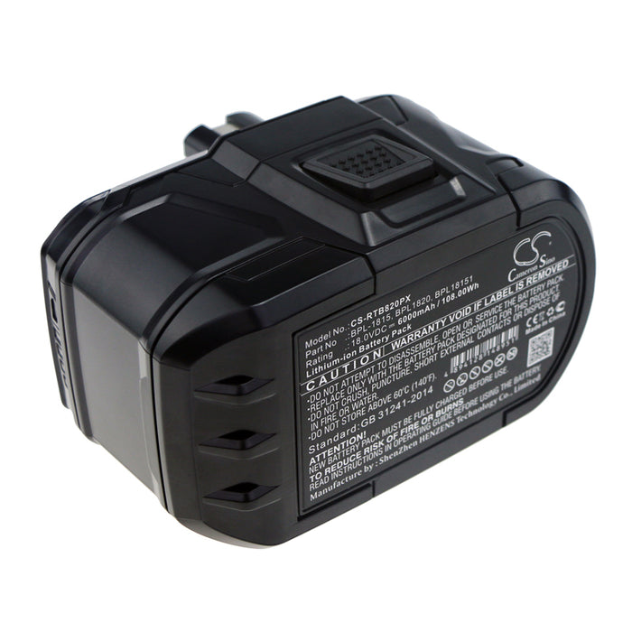 Ryobi BID-1801M BID-180L BID1821 BIW180 CA 6000mAh Replacement Battery-3