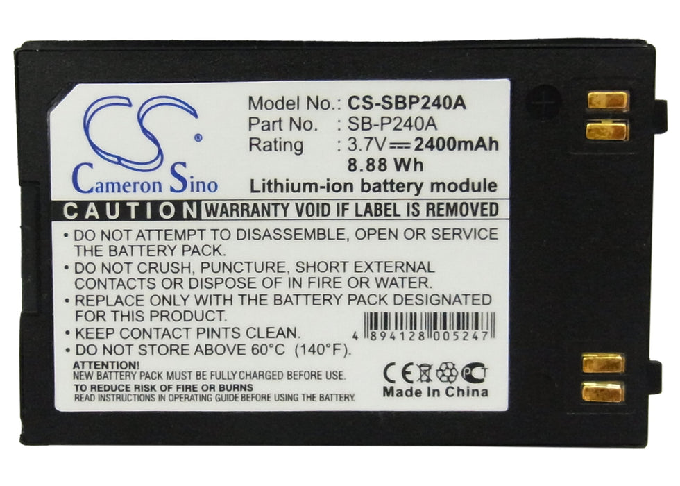 Samsung SC-MM10 SC-MM10BL SC-MM10S SC-MM11 SC-MM11BL SC-MM11S SC-MM12 SC-MM12BL SC-MM12S SC-X205L SC-X205WL SC-X210 2400mAh Camera Replacement Battery-5