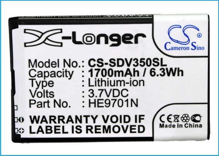 Sonocaddie G-4L V350 V500 1700mAh GPS Replacement Battery-5