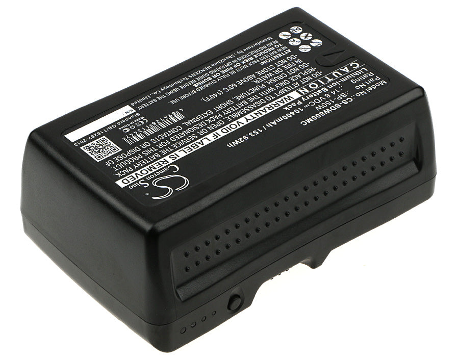 Sony DSR-250P DSR-600P DSR-650P HDW-800P PDW-850 V-Lock V-Mount 10400mAh Camera Replacement Battery-2