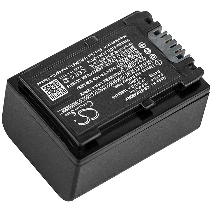Sony FDR-AX33 FDR-AX40 FDR-AX45 FDR-AX53 FDR-AX60 FDR-AX700 FDR-AXP33 HDR-CX450 HDR-CX625 HDR-CX680 HDR-PJ620 HDR-P 1030mAh Camera Replacement Battery-2
