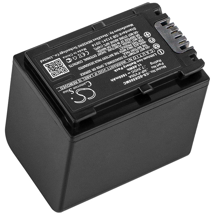 Sony FDR-AX33 FDR-AX40 FDR-AX45 FDR-AX53 FDR-AX60 FDR-AX700 FDR-AXP33 HDR-CX450 HDR-CX625 HDR-CX680 HDR-PJ620 HDR-P 1600mAh Camera Replacement Battery-2