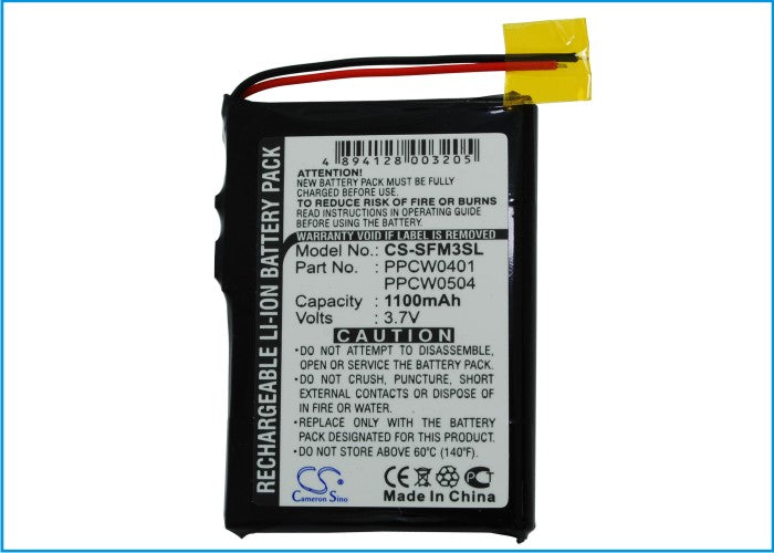 JNC SSF-M3 20GB Media Player Replacement Battery-5