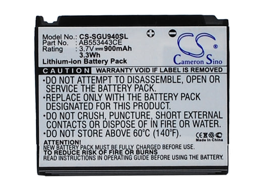 Samsung Glyde U940 SGH-U940 Replacement Battery-main