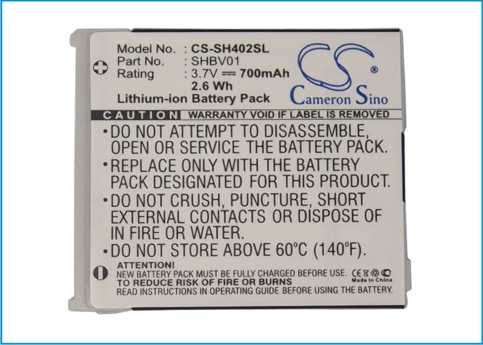 Sharp V402SH Mobile Phone Replacement Battery-5
