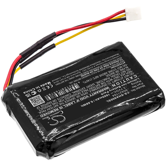Shure SHA900 Replacement Battery: BatteryClerk.com Amplifier