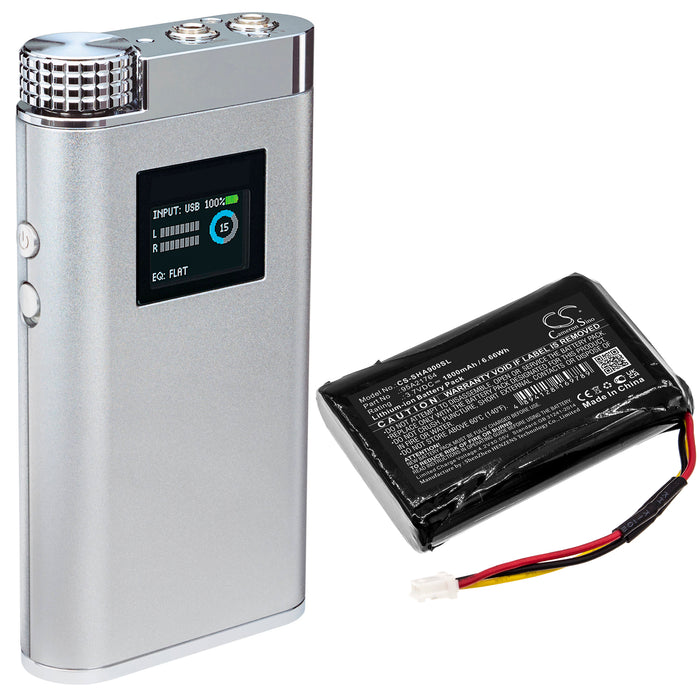Shure SHA900 Replacement Battery: BatteryClerk.com Amplifier