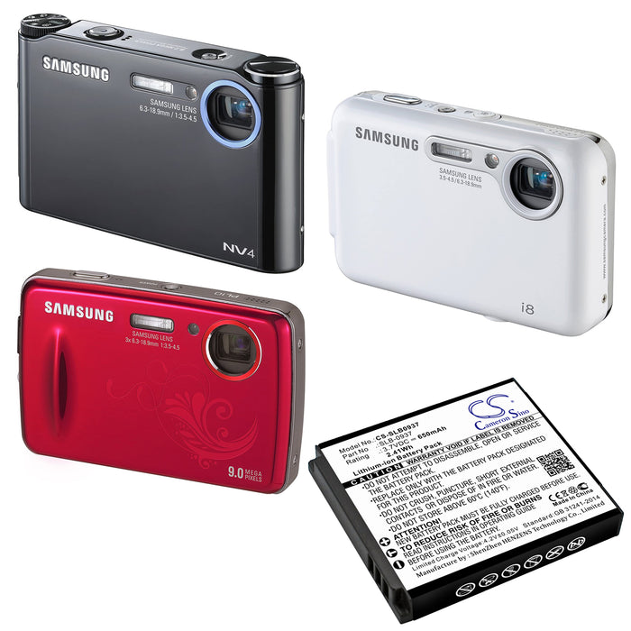 Samsung CL5 i8 L730 L830 NV33 NV4 PL10 Camera Replacement Battery-4