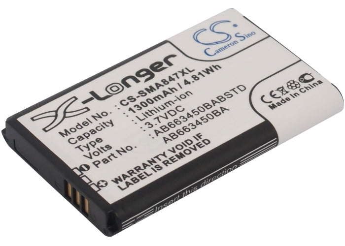 Samsung Rugby II Rugby II A847 Rugby III S 1300mAh Replacement Battery-main