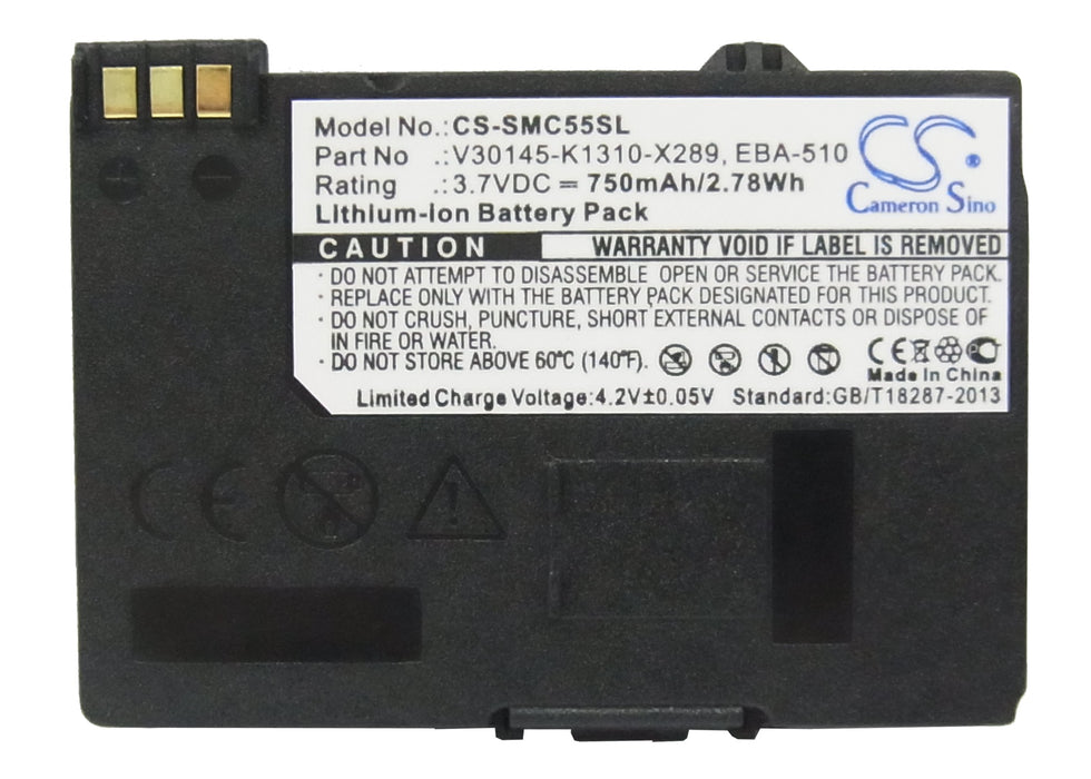 Siemens A51 A52 A55 A56 A57 A60 A62 A65 A75 C55 C56 C60 C61 C70 C71 CT56 M55 M56 MC60 S55 S56 S57A70 Mobile Phone Replacement Battery-5