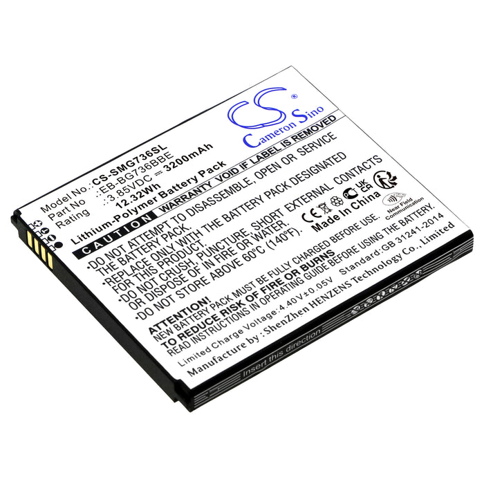 Samsung Galaxy Xcover 6 Pro SM-G736B SM-G736B DS SM-G736U SM-G736U1 3200mAh Mobile Phone Replacement Battery
