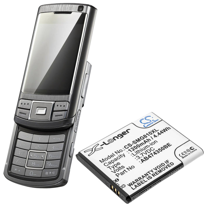 Samsung B5722 Duos BT-B7732 Galaxy 5 Galaxy Europa Galaxy Player 5.8 Galaxy S WIFI 4.0 GT-B5722 GT-B5722C GT- 1200mAh Mobile Phone Replacement Battery-4