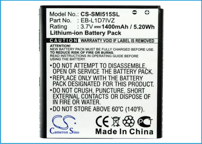 Samsung SCH-I515 Black Mobile Phone Replacement Battery-5