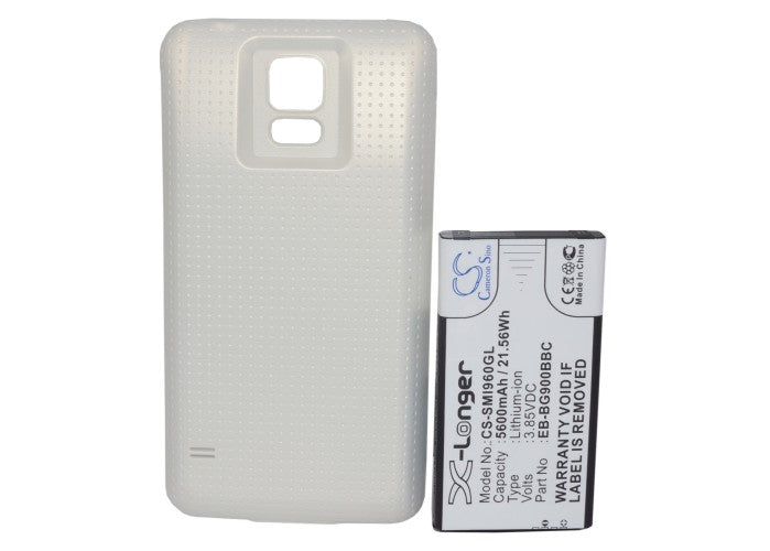Samsung Galaxy S5 Galaxy S5 LTE GT-I9600 GT-I9602 GT-I9700 SM-G900 SM-G9006V SM-G9008V SM-G9009D SM-G900 5600mAh Gold Mobile Phone Replacement Battery-5