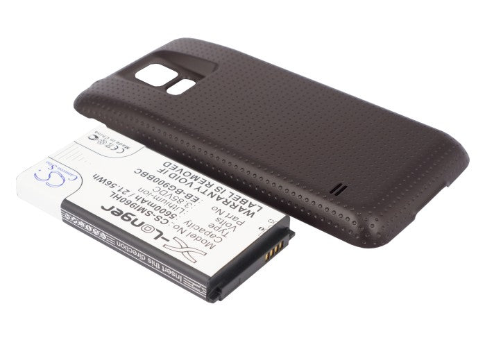 Samsung Galaxy S5 Galaxy S5 LTE GT-I9600 GT-I9602 GT-I9700 SM-G900 SM-G9006V SM-G9008V SM-G9009D SM-G90 5600mAh Brown Mobile Phone Replacement Battery-2