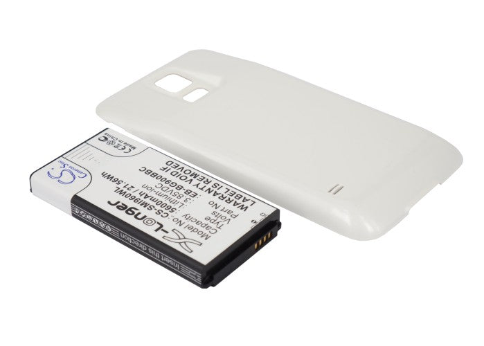 Samsung Galaxy S5 Galaxy S5 LTE GT-I9600 GT-I9602 GT-I9700 SM-G900 SM-G9006V SM-G9008V SM-G9009D SM-G90 5600mAh White Mobile Phone Replacement Battery-2