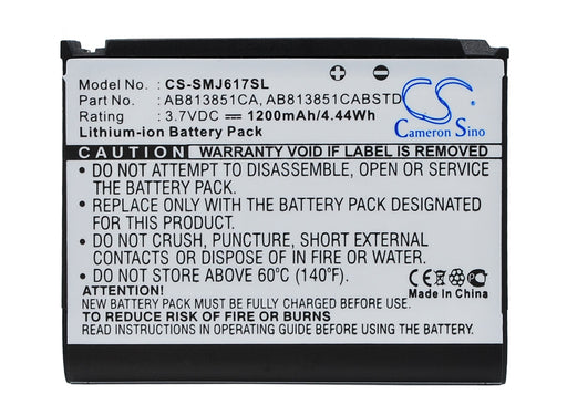 Samsung BLACKJACK II DM-S105 SGH-i617 SPH-M510 Str Replacement Battery-main