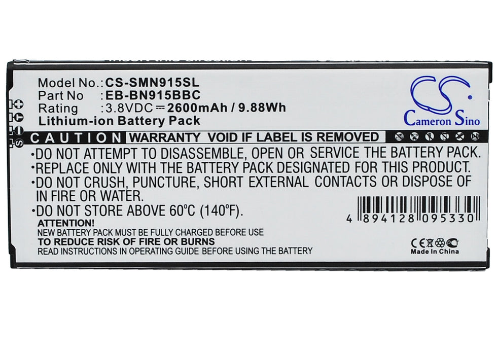 Samsung Galaxy Note Edge Note Edge 4G SM-N915 SM-N9150 SM-N915A SM-N915D SM-N915F SM-N915FY SM-N915J SM-N915K 2600mAh Mobile Phone Replacement Battery-5