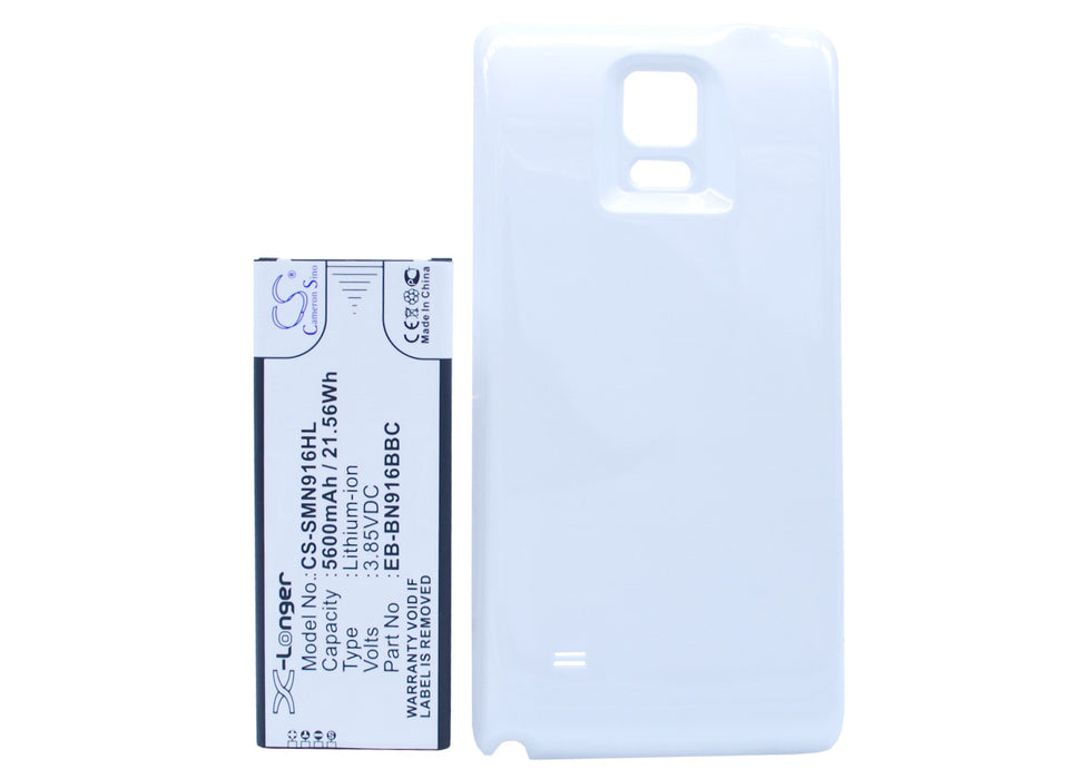 Samsung Galaxy Note 4 ( China Mobile ) SM-N9100 SM-N9106W SM-N9109W SM-N910F 5600mAh White Mobile Phone Replacement Battery-5