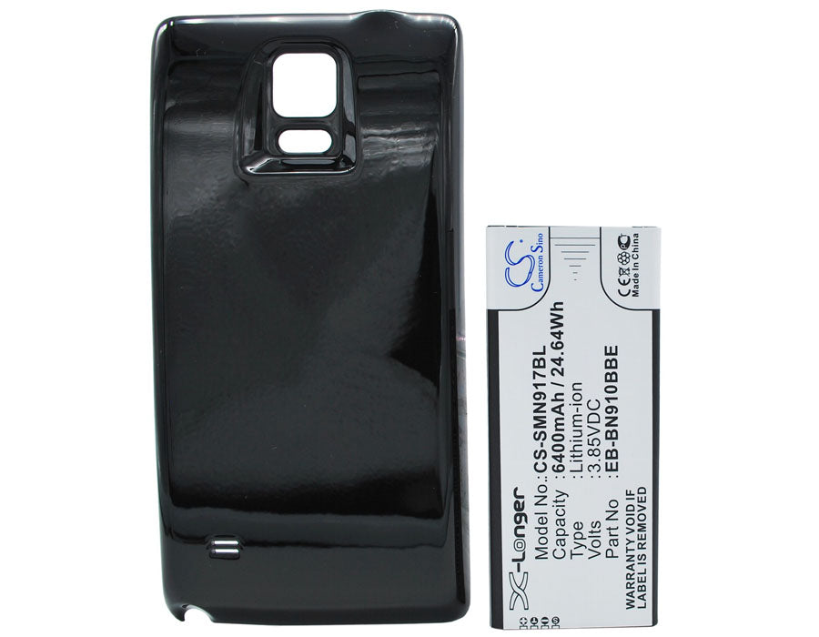 Samsung Galaxy Note 4 SM-N910A SM-N910C SM-N910FD SM-N910FQ SM-N910G SM-N910H SM-N910I SM-N910K SM-N910 6400mAh Black Mobile Phone Replacement Battery-5