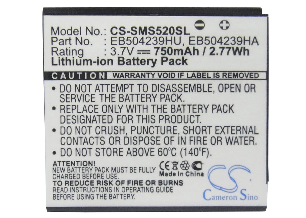 Samsung GT-S5200 GT-S5200C S5200 SGH-A187 Mobile Phone Replacement Battery-5