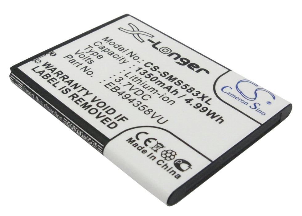 Samsung Ace Cooper Galaxy Ace Galaxy Fit Galaxy Gi Replacement Battery-main