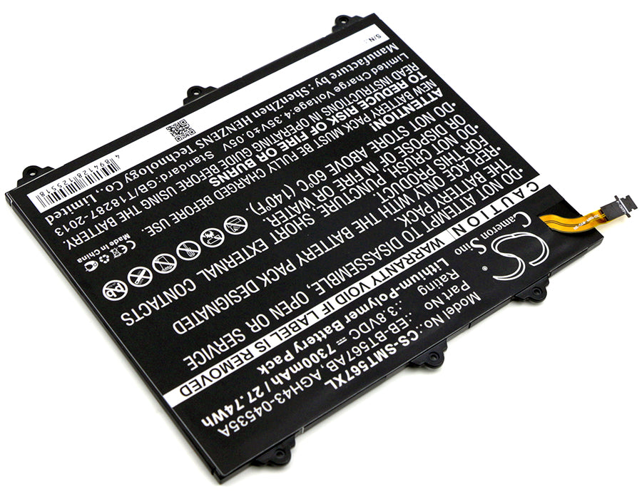 Samsung Galaxy Tab E 9.6 XLTE SM-T560NU SM-T567 SM-T567V 7300mAh Tablet Replacement Battery-2