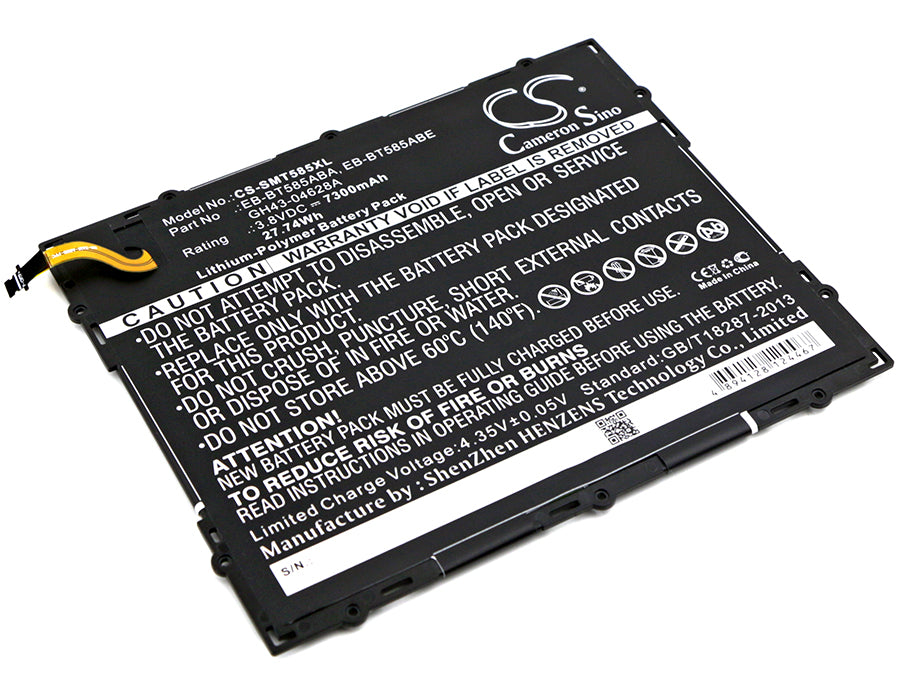 Samsung Galaxy Tab A 10.1 2016 TD-LTE Gala 7300mAh Replacement Battery-main
